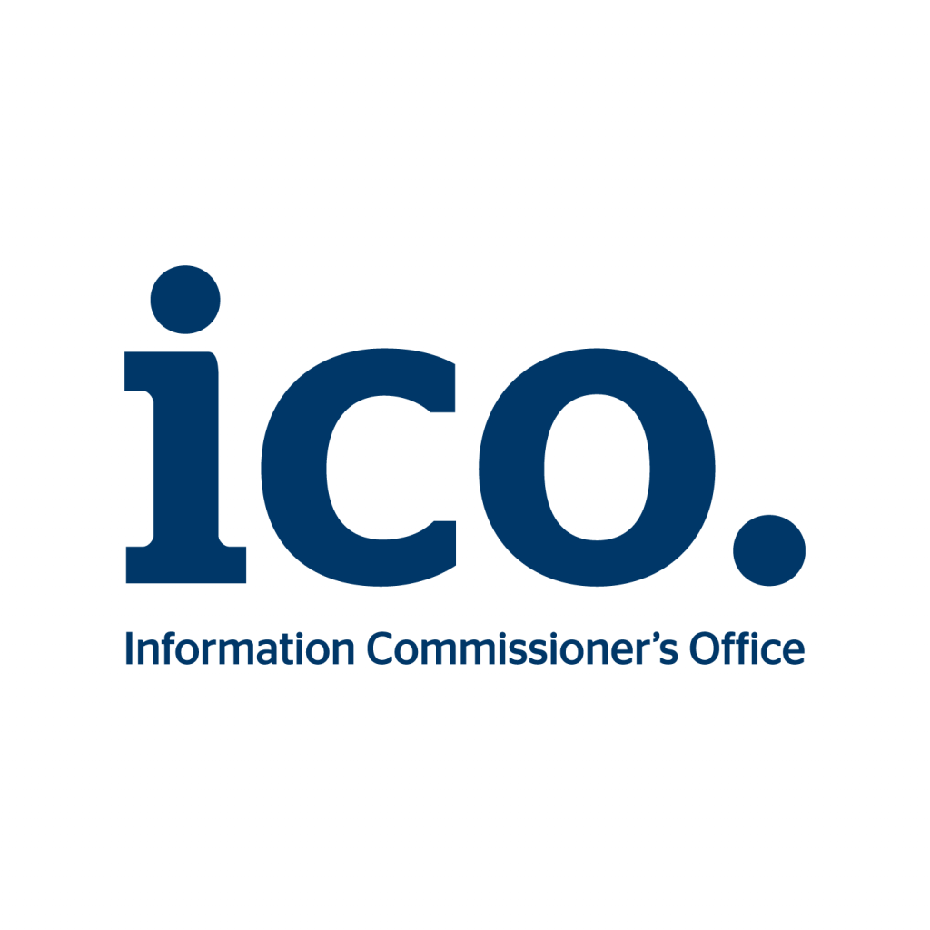 ICO logo Blue on White